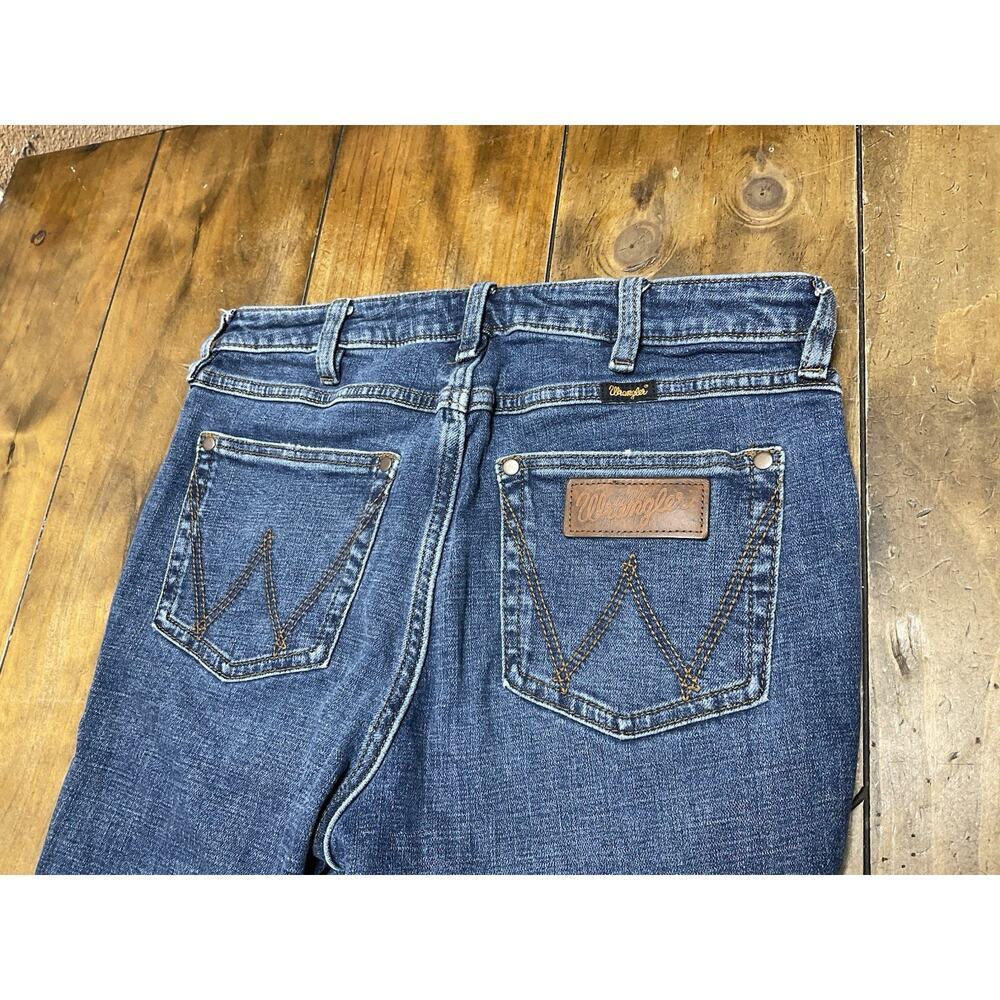 Wrangler Retro High Rise Flare Denim Bell Jeans Womens Size 29 ALTERED - Picture 6 of 11